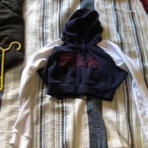 Fila chopped hoodie
